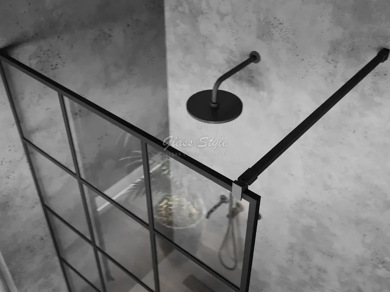 Walk-in (Стационарная Lof перегородка в душевую) — фото 3
